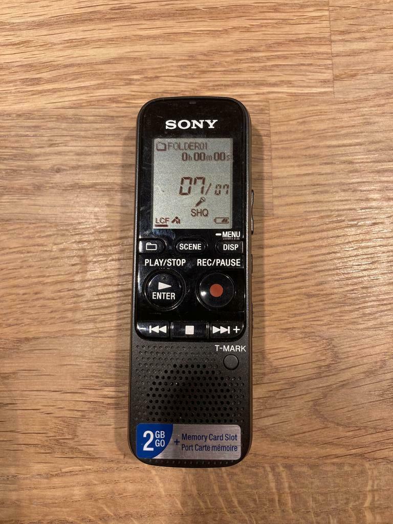 Draagbare IC audio recorder Sony, Ophalen of Verzenden, Zo goed als nieuw