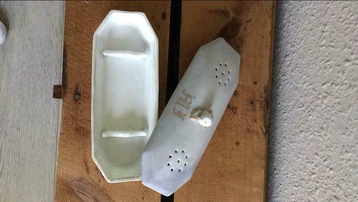 Porte brosse à dents ancien, Maison & Meubles, Utilisé, Blanc, Autres types