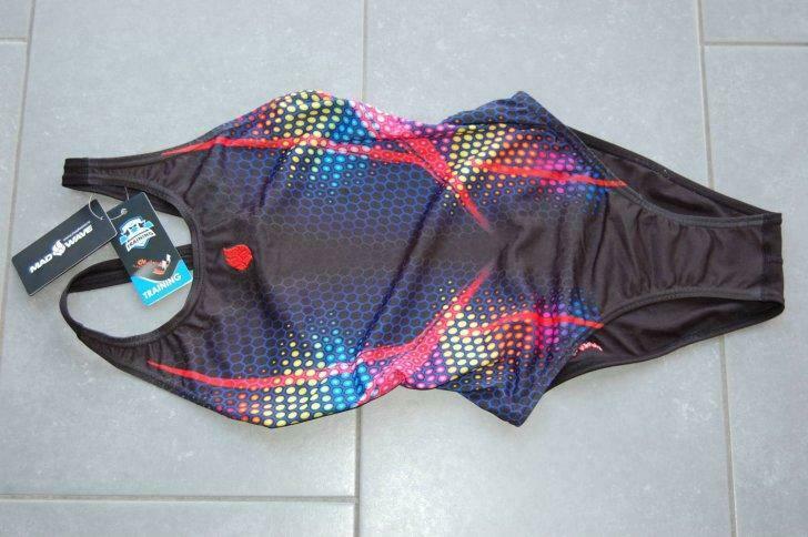 MAD WAVE-Badpak honingraatmotief/zwart-maat XS/42-nieuw, Ophalen of Verzenden, Nieuw