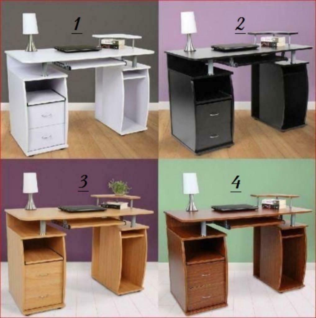 Praktische Computertafel / Bureau Met Laden / Kast 2020-4, Huis en Inrichting, Kasten | Computermeubels, Ophalen of Verzenden