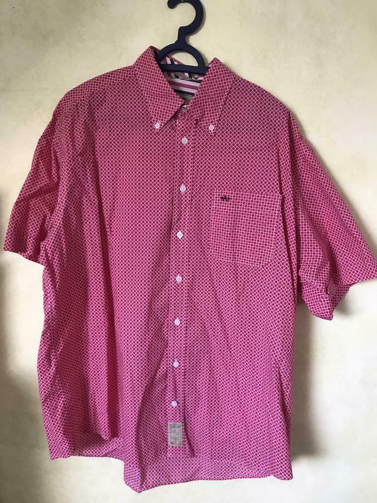 Fushia hemd met witte bollen - Arrow - XXL, Kleding | Heren, Ophalen of Verzenden, Gedragen, Roze, Overige halswijdtes