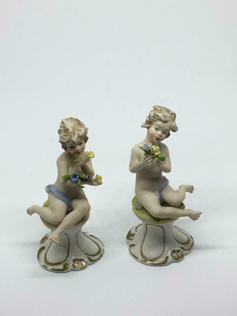 2 Porseleinen beeldjes Sax Thuringen, Antiek en Kunst, Ophalen of Verzenden