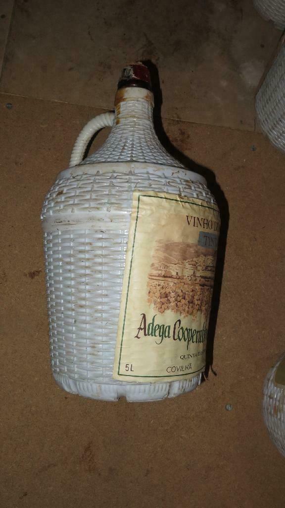 bonbonne verre 5 litres entourage plastic, Enlèvement ou Envoi