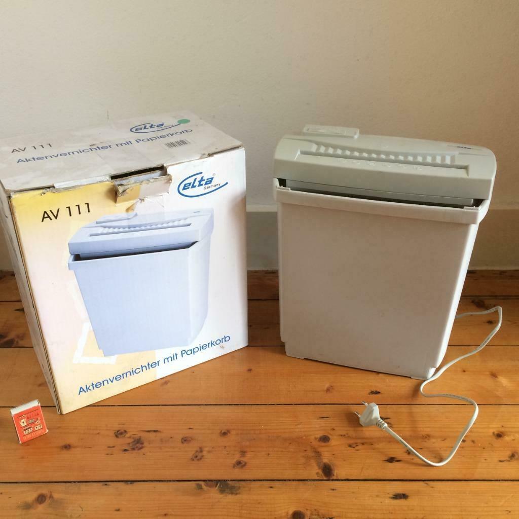 Petit destructeur de papier Destructeur de papier Elta AV 11, Enlèvement ou Envoi, Utilisé, Déchiqueteuse