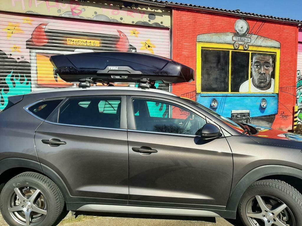 Te huur: dakkoffer Thule Motion XT L - 450L, Auto diversen, Dakkoffers, Ophalen, Zo goed als nieuw