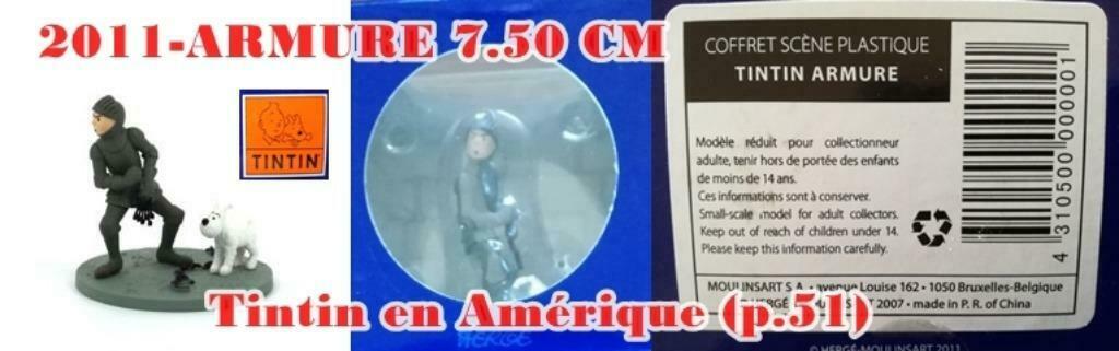 2011-TINTIN EN AMERIQUE - ARMURE, Enlèvement ou Envoi, Tintin, Neuf, Statue ou Figurine