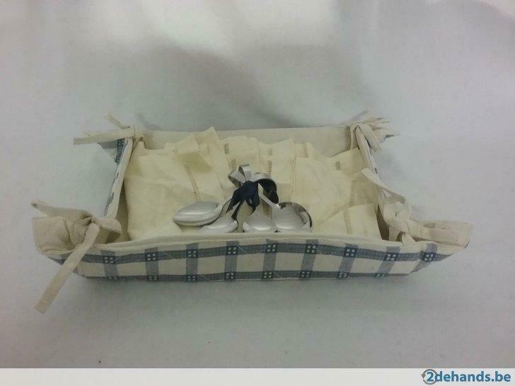 Broodmand met lepels en servetten, Ophalen of Verzenden, Nieuw, Schaal of Schalen