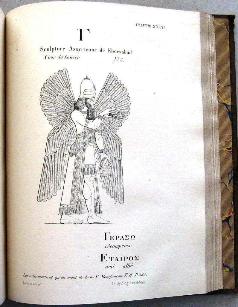 Dactylologie et Langage Primitif 1850 Barrois - 61 platen, Enlèvement ou Envoi