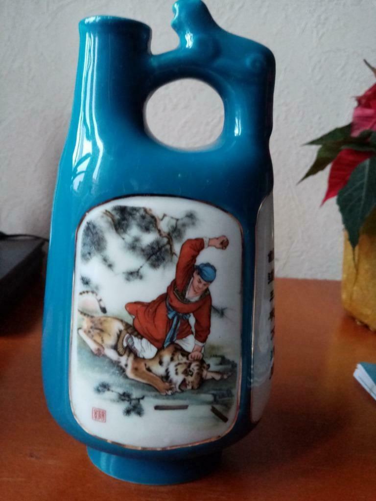 Chinees porseleinen wijnfles vaas jaren 90/90, Antiek en Kunst, Antiek | Vazen, Ophalen of Verzenden