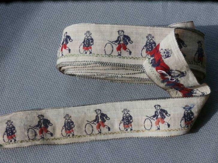 Ruban fantaisie antique 7m, Enlèvement ou Envoi, Neuf, Ruban, Bande ou Élastique