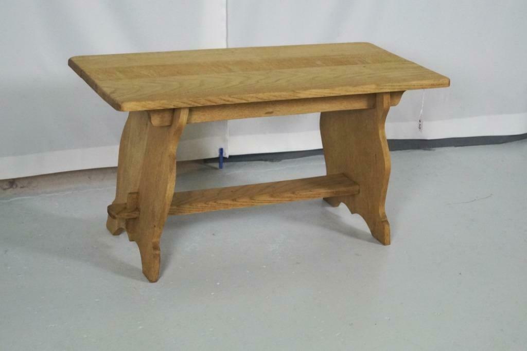 antieke boeren salontafel in geloogde eik 100 x 49 H 52cm, Antiek en Kunst, Antiek | Meubels | Tafels, Ophalen