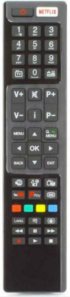 Afstandsbediening Hitachi MET YOUTUBE - PLAY TOETS, Ophalen of Verzenden, Nieuw, Origineel, Tv