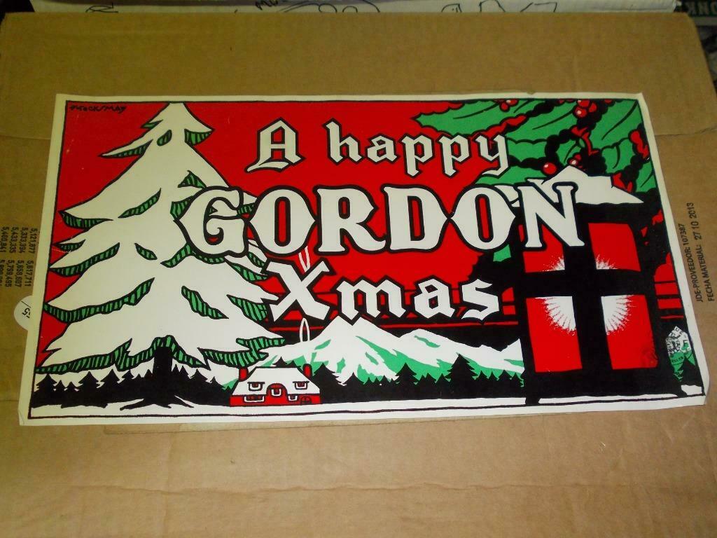 Beersign.Reclame.Gordon X Mas, Verzamelen, Ophalen of Verzenden, Gebruikt, Reclamebord