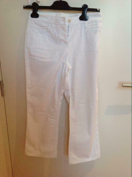 Witte driekwartbroek MER DU NORD !, Ophalen, Wit, Maat 34 (XS) of kleiner, Gedragen