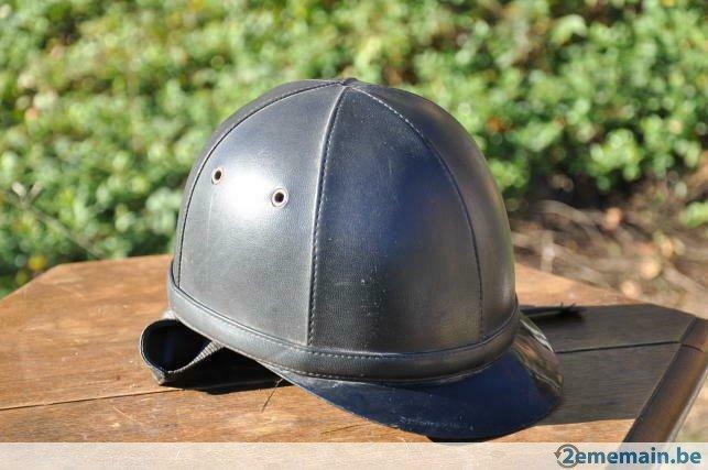 bombe d'equitation cuir, Animaux & Accessoires, Enlèvement ou Envoi, Utilisé, Bombe