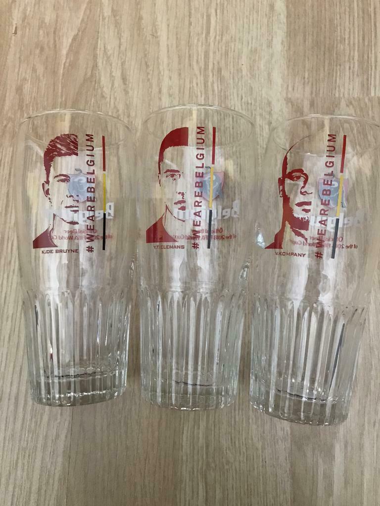 Rode duivels glazen, Ophalen of Verzenden, Zo goed als nieuw