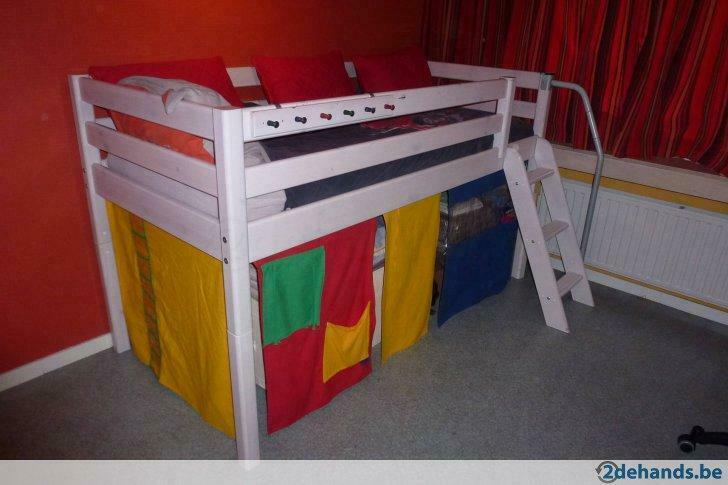 Mooie Flex halfhoogslaper, Huis en Inrichting, Slaapkamer | Stapelbedden en Hoogslapers, Ophalen, Gebruikt, Halfhoogslaper