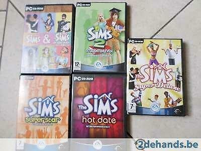 5 pc spellen van de Sims, Consoles de jeu & Jeux vidéo, Enlèvement ou Envoi, Utilisé