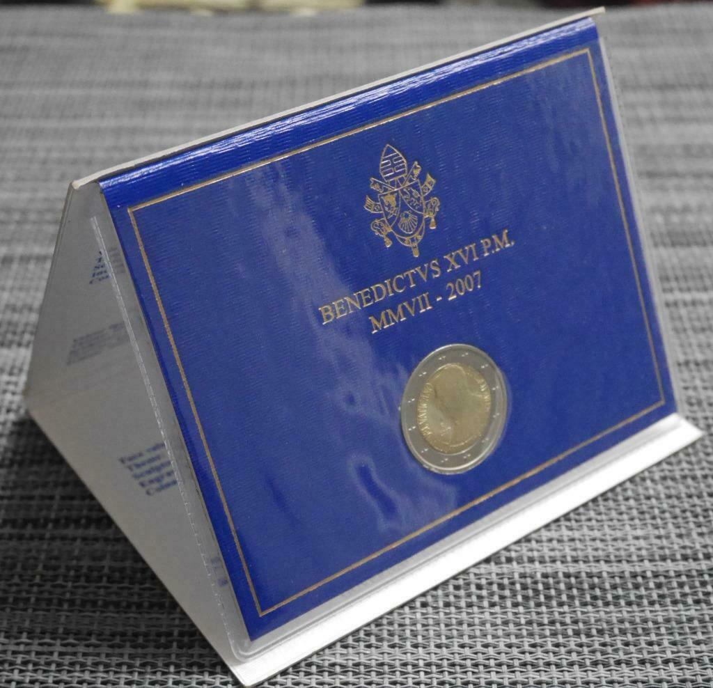 2 euro Vaticaan 2007 BU FDC 80ste verjaardag van paus Benedi, Ophalen of Verzenden, Vaticaanstad, 2 euro, Setje