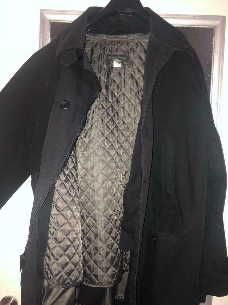 Très chic double veste/manteau de Banana Républic,, Comme neuf, Noir, M&S