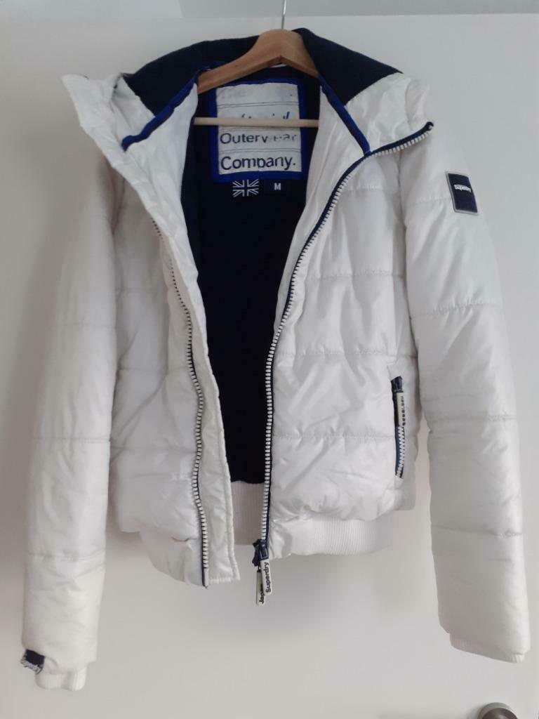 Superdry jas dames, Superdry, Wit, Gedragen, Ophalen