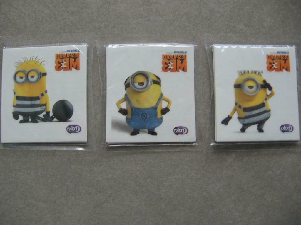 lot van 3 pakjes tattoos DESPICABLE ME 3 croky !!!!!!!!!!!!!, Verzamelen, Ophalen of Verzenden