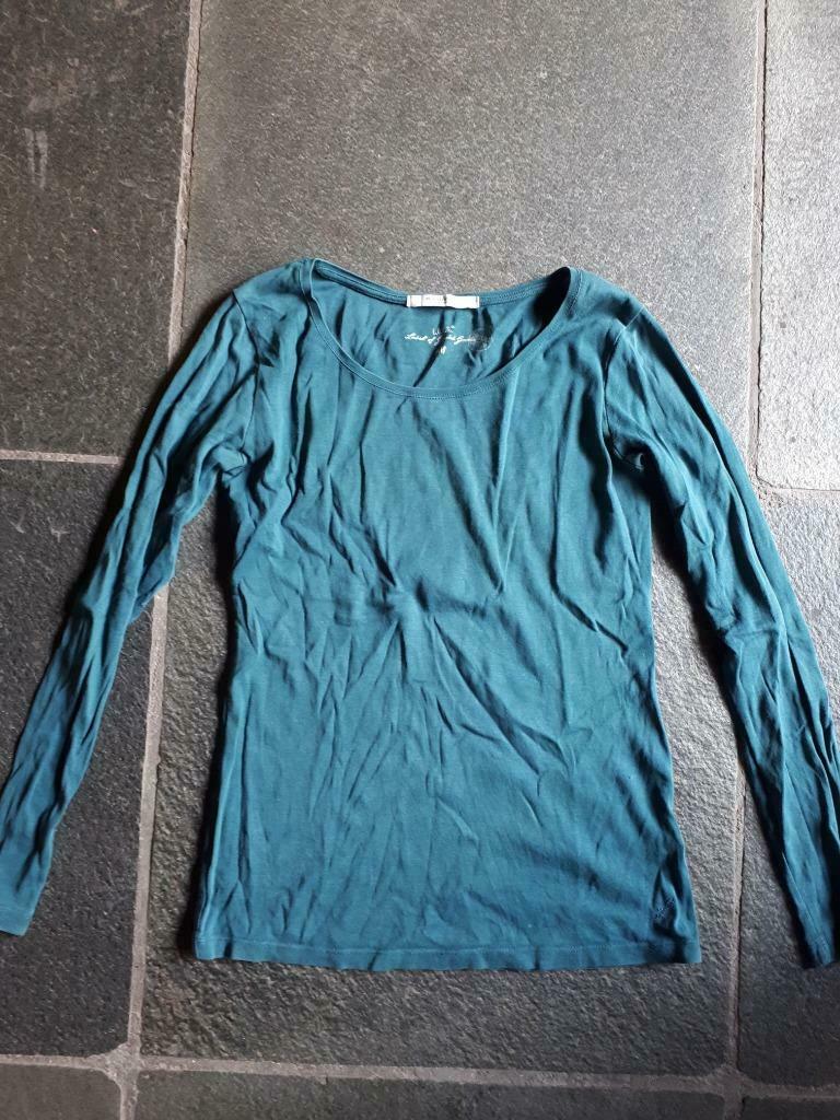 pull femme grosse pomme bleu vert d'eau, Enlèvement ou Envoi, Porté, Taille 42/44 (L), Vert