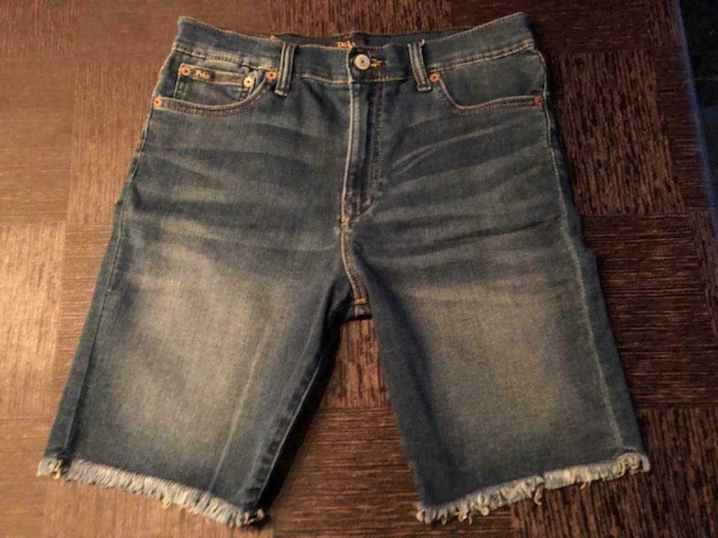 Polo Ralph lauren jeans shorts, Broek, Ophalen of Verzenden, Zo goed als nieuw, Jongen