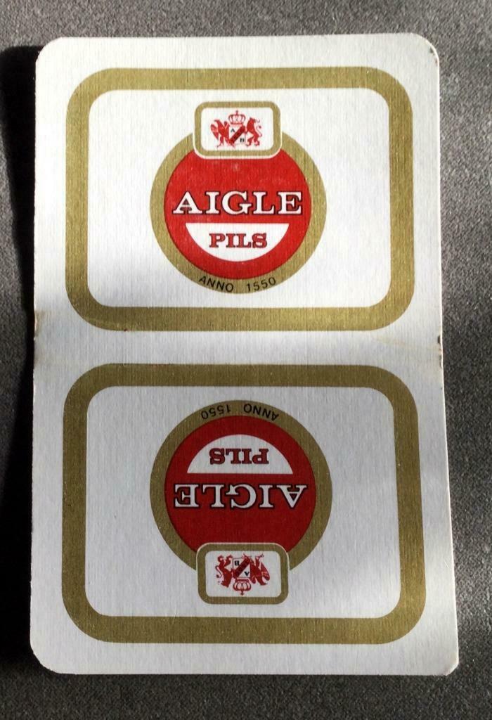 Bier brouwerij speelkaart Aigle Pils, Ophalen of Verzenden, Zo goed als nieuw