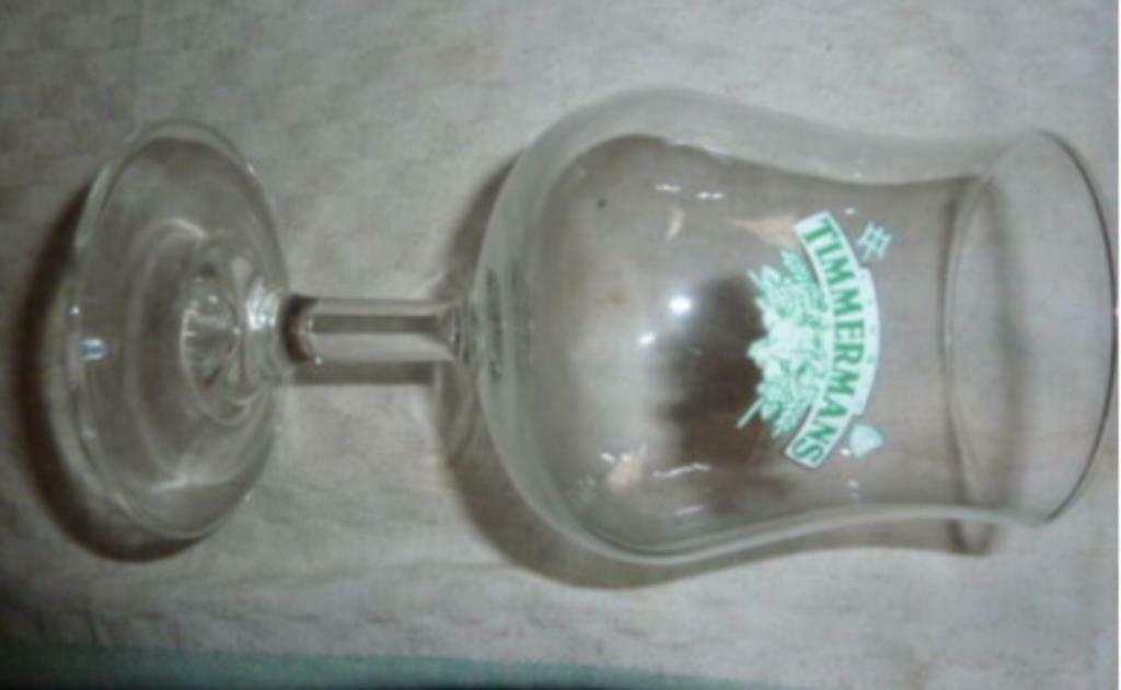 #B bier glas TIMMERMANS LAMBIC Brij. Timmermans - Itterbeek, Verzamelen, Ophalen of Verzenden, Gebruikt, Bierglas