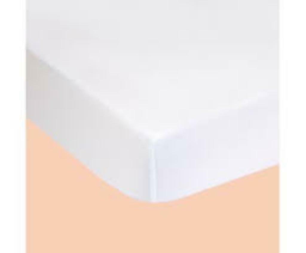 drap housse matelas blanc 140X200, Enlèvement, Comme neuf, Blanc