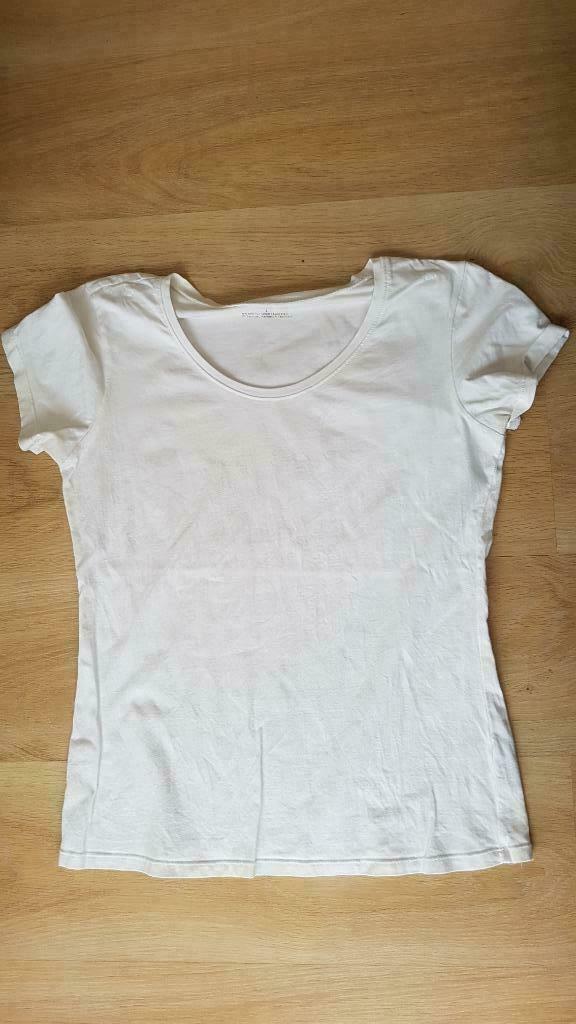 t shirts L, Kleding | Dames, T-shirts, Gedragen, Maat 42/44 (L), Wit, Korte mouw, Ophalen of Verzenden