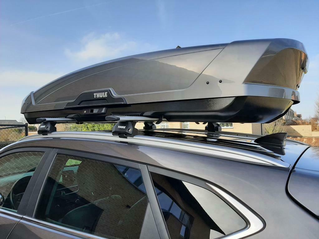 Te huur: maxi dakkoffer Thule Motion XT XXL - 610L, Auto diversen, Dakkoffers, Ophalen, Zo goed als nieuw