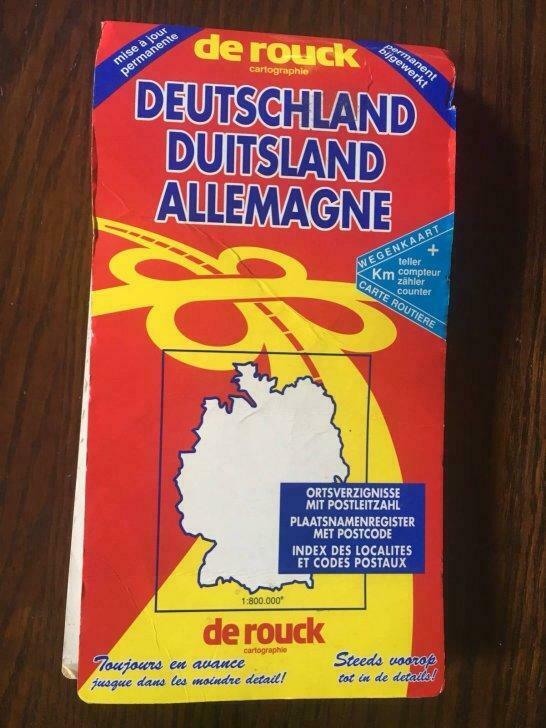 Carte routière Allemagne, Boeken, Atlassen en Landkaarten, Ophalen of Verzenden, Gelezen