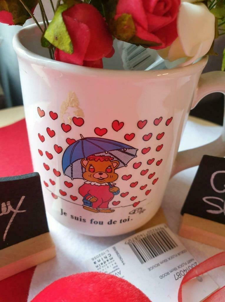 Saint Valentin, Tasse JE T'AIME, Maison & Meubles, Maison & Meubles | Autre, Neuf, Envoi