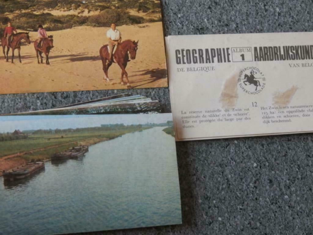 Chromos Jacques: Géographie de la Belgique, Collections, Photos & Gravures, Utilisé, Gravure, Autres sujets/thèmes, 1940 à 1960