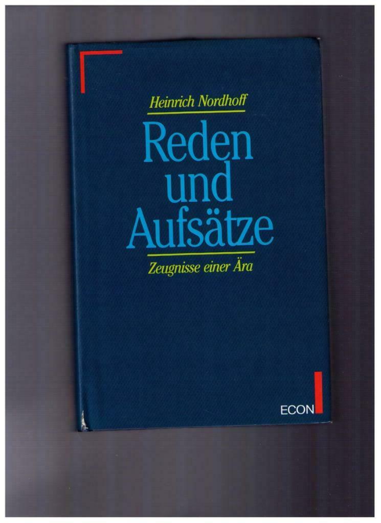 Reden und Aufsätze, Zeugnisse einer Ära, Heinrich Nordhoff, Boeken, Advies, Hulp en Training, Zo goed als nieuw, Ophalen of Verzenden