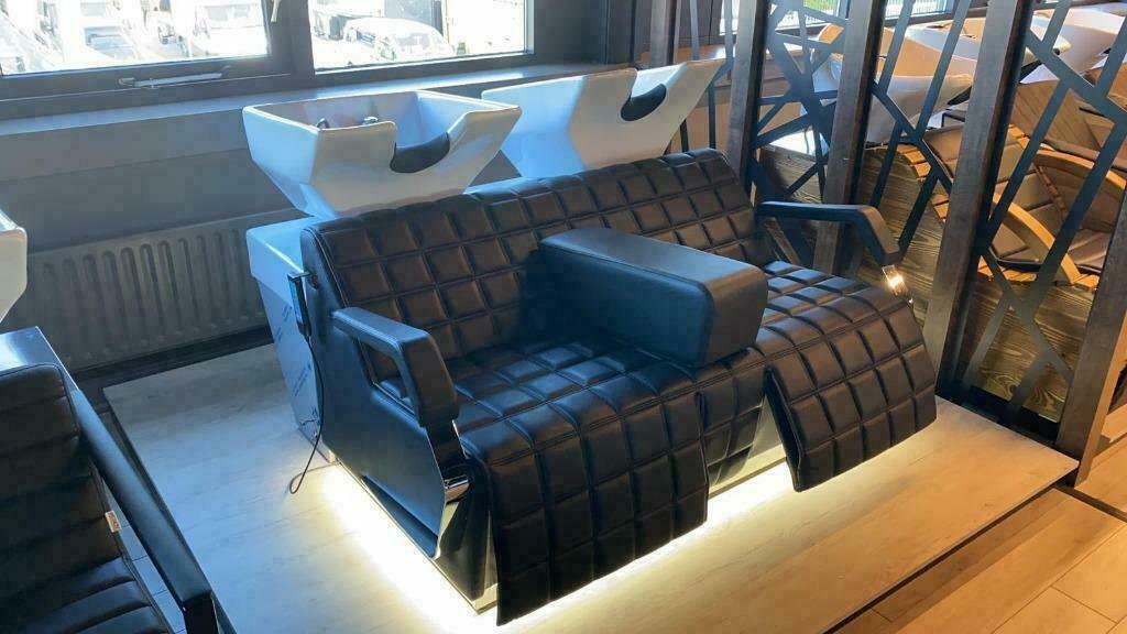 wasunit 2 persoons zwart wasbak led verlichting kapsalon, Huis en Inrichting, Woonaccessoires | Overige, Ophalen of Verzenden