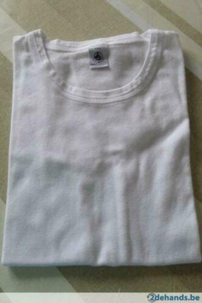 2 x Maillots de corps blancs Petit Bateau, Enlèvement ou Envoi, Neuf, Petit Bateau, Garçon ou Fille