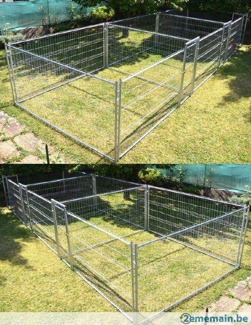 chenil 3x12,5m² enclos x3 galva chenil triple xxl neuf, Animaux & Accessoires, Envoi, Neuf