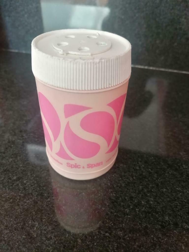 Vintage hervulbare strooibus Spic & Span, Ophalen of Verzenden, Overige typen