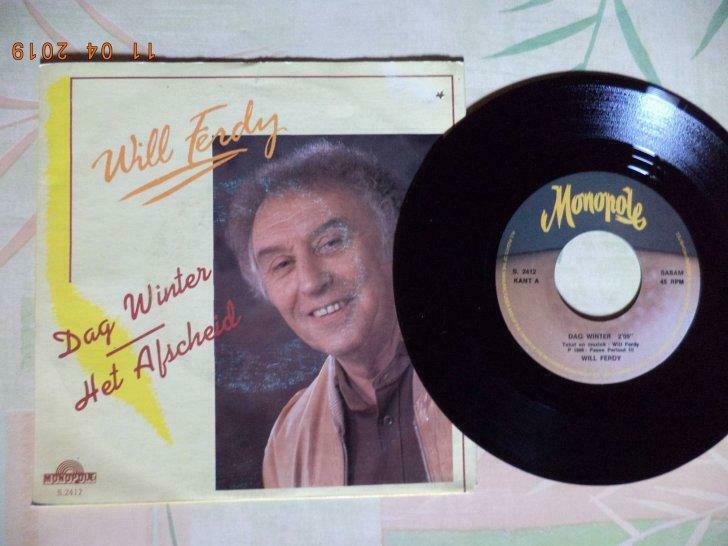 Single: Will FERDY: ''Dag winter - Het afscheid''. 1986., Ophalen of Verzenden