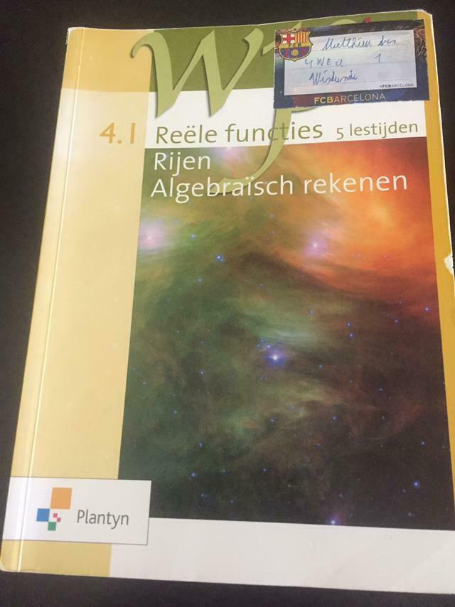 4.1 Reële functies, rijen, Algebr rekenen, Plantyn, Enlèvement, Utilisé, Secondaire