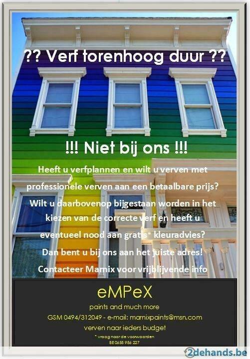 Op zoek naar betaalbare kwaliteitsverf en/of een schilder?, Doe-het-zelf en Bouw, Ophalen of Verzenden, Nieuw, Verf