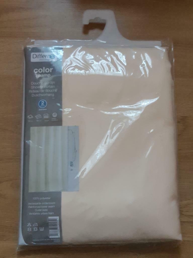 douchegordijn champagnekleur-180 x 200 cm-polyester-NIEUW!, Ophalen, Nieuw, Overige kleuren, Overige typen
