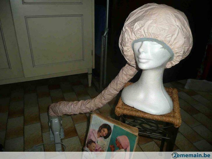 sèche cheveux MOULINEX   ( portatif ) avec coiffe et support, Enlèvement ou Envoi, Utilisé