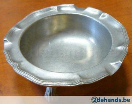 Tinnen asbak, Antiek en Kunst, Antiek | Brons en Koper