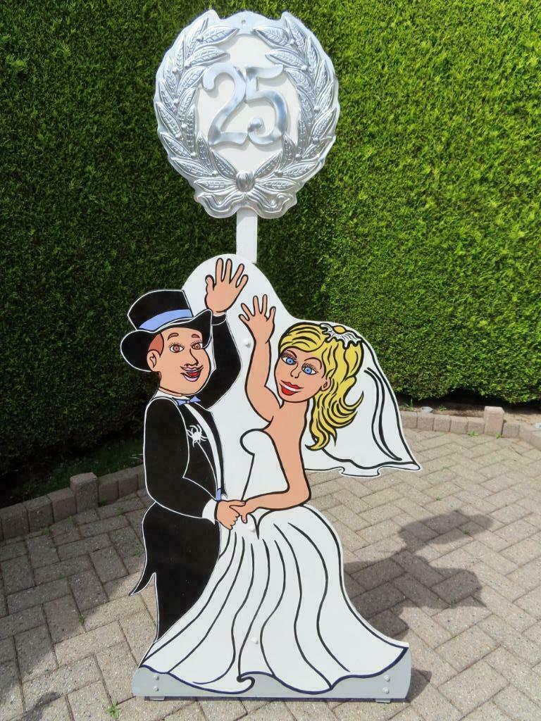 25 jarig huwelijk feestbord huren zie geweldige keuze., Enlèvement, Neuf, Décoration