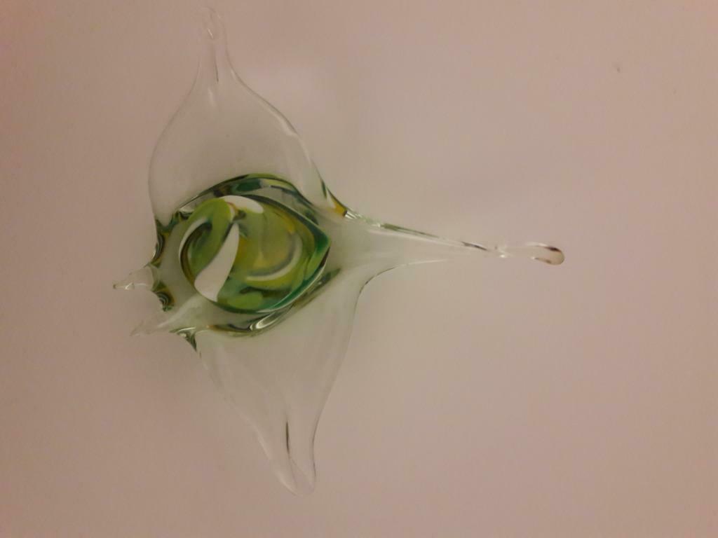 Raie Manta en Verre, Enlèvement ou Envoi, Comme neuf, Autres, Statue ou Figurine