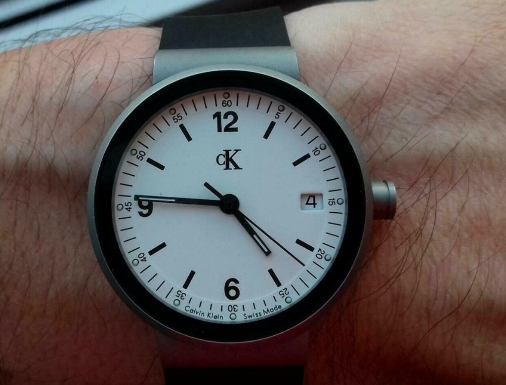 Calvin Klein K2151 Swiss Made Vintage Collection Watch, Gebruikt, Polshorloge, Kunststof, Ophalen